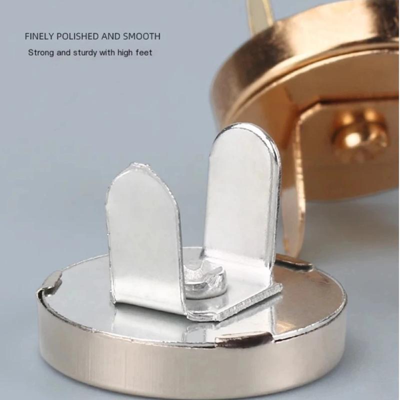 Magnetic Snap Fasteners Clasps 1 Set 14/18MM Easy to Use Buttons for DIY Handbag Purse Keychain Craft Accessories