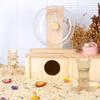 Wooden Hamster Water Bottle Holder Adjustable Pet Water Bottle Stand  for Cage
