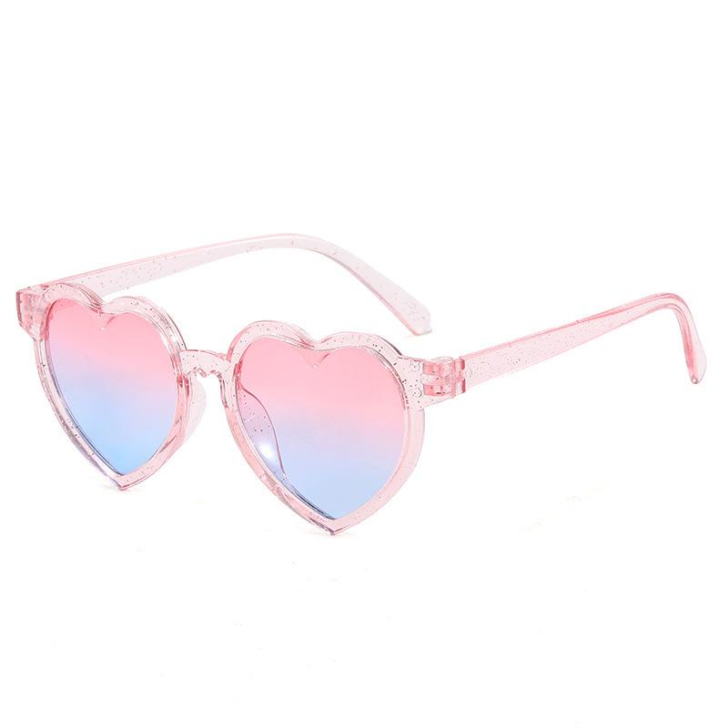 Heart-Shaped Kids' Sunglasses - Trendy, Cute, Sun-Protection Glasses in Japanese Korean Style