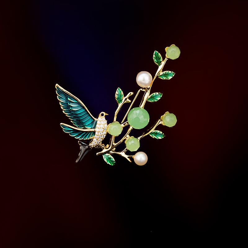 Senior Brooches Flower Leaf Brooch Pins for Women Suit Pendant Fashion Brooches Jewelry