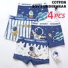 4 шт., трусы-боксеры для мальчиков, детское нижнее белье, детские шорты, хлопковое нижнее белье, боксеры 2-14 лет