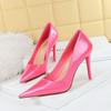Women's Banquet High Heels Slim Heels Ultra High Heels Shallow Mouth Pointed Crystal Single Shoes