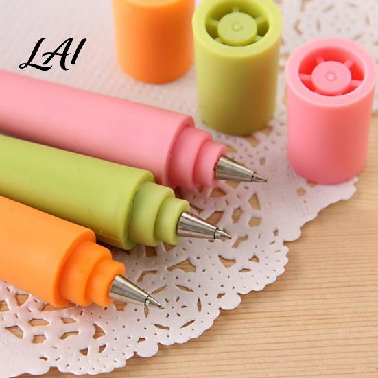 Ergonomic Grip Pens Cartoon Expression Finger Ballpoint Pen 0.5MM Fine Point Flexible Ball Quick Drying Ink Smooth Writing Pen for Students