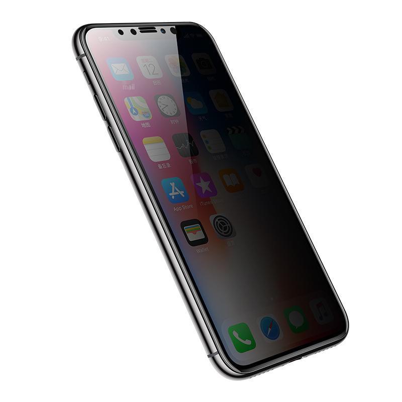 Высокопрозрачная полноэкранная закаленная защитная пленка Anti-Peep для iPhone 12–16 Pro Max