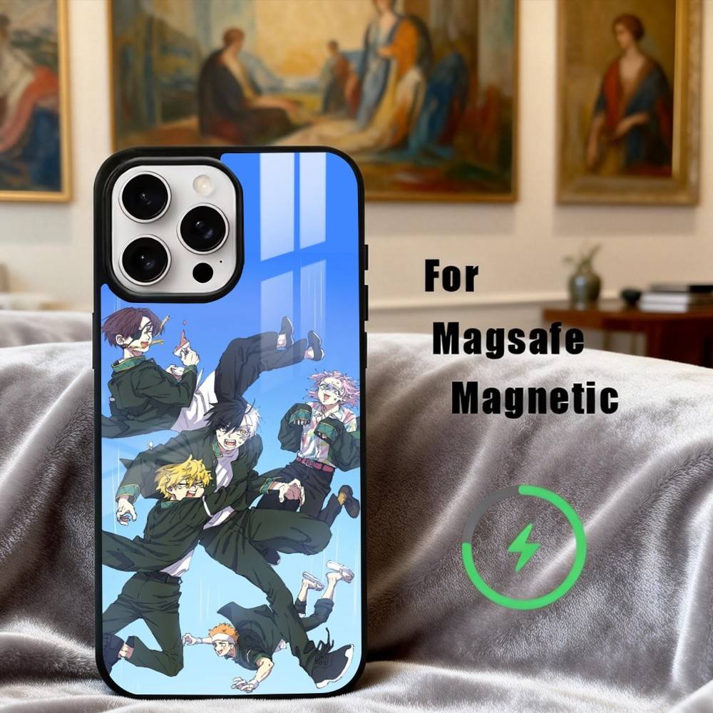 Чехол для телефона Manga W-Wind B-Breaker-R для iPhone 17,16,15,14,13,12,Plus,Pro,Max с поддержкой Magsafe Магнитной Беспроводной Зарядки