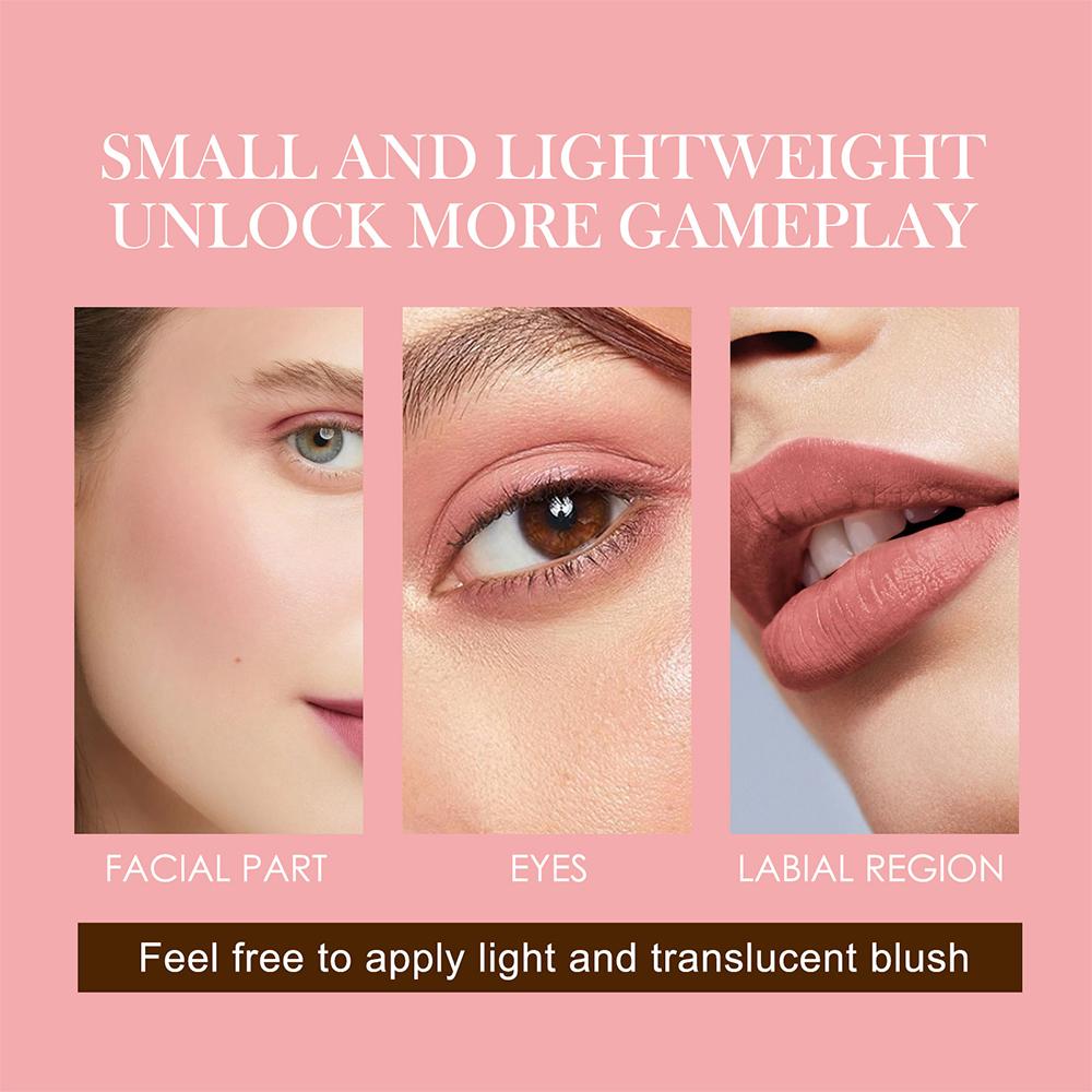 Водостойкие румяна для лица, натуральные румяна для щек, 3 цвета, шелковистый гладкий оттенок для щек, кремовые румяна, румяна для макияжа, румяна для лица