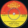 7-дюймовая пластинка DIONNE WARWICK - You'll Never Get To Heaven (Если Вы  7N25256 Pye Internation 1964 UK Соул/Фанк Б/У