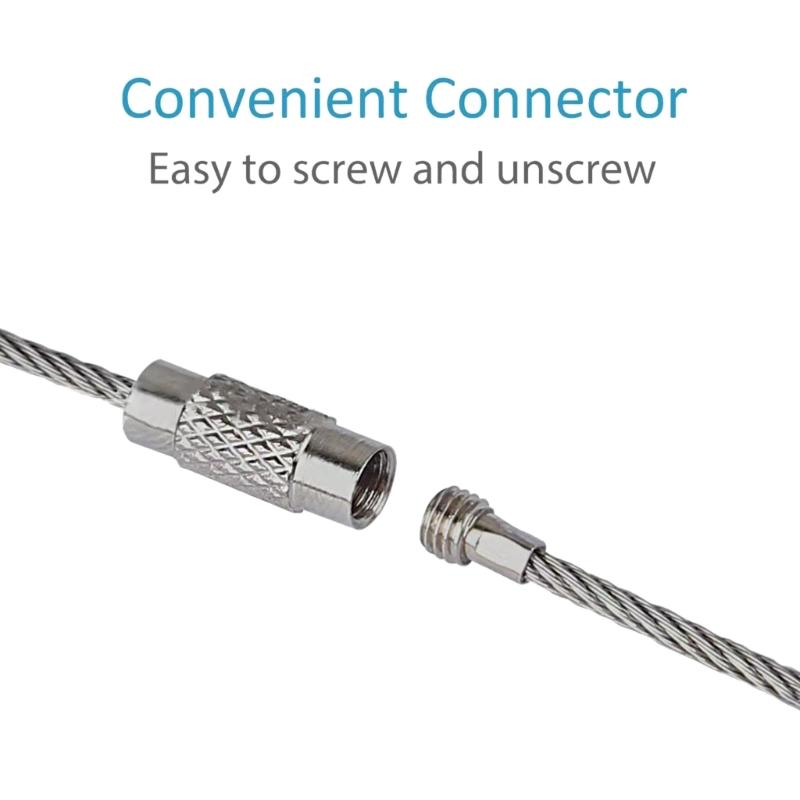 10 шт. Брелоки из нержавеющей стали на проволоке Петли для багажных бирок Петли для ключей