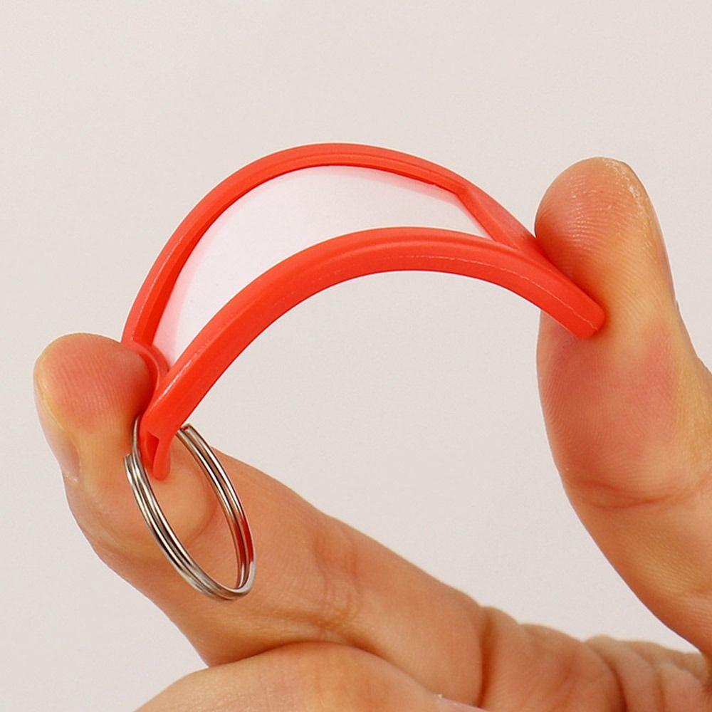 Plastic Key Tags Transparent Window Key Chains New Key Storage Ring  Key Classification