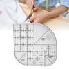 Sewing Template Accurate Scale Clear Line Irregular Shape DIY Sewing Curved Corner Cutter Quilt Ruler for Sewing Shop