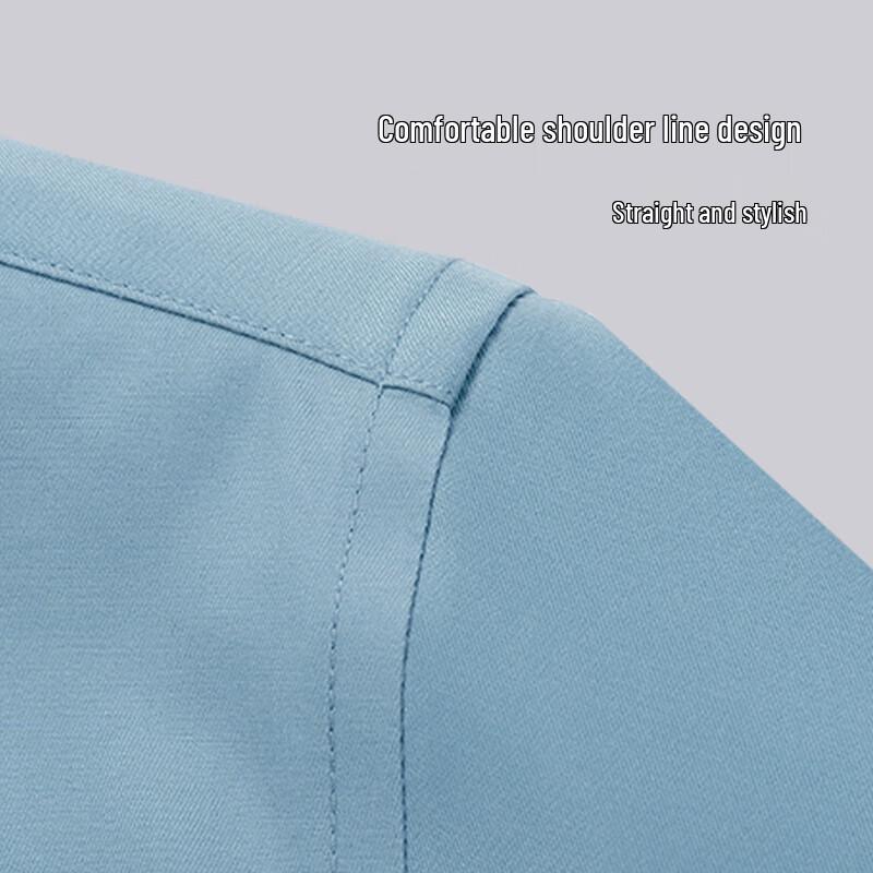 Мужская однотонная рубашка Hodo в стиле business casual с длинным рукавом