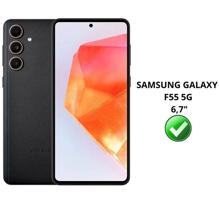Закаленное стекло для Samsung Galaxy F55 5G [Набор из 4 штук] Защитная пленка для экрана Phonillico