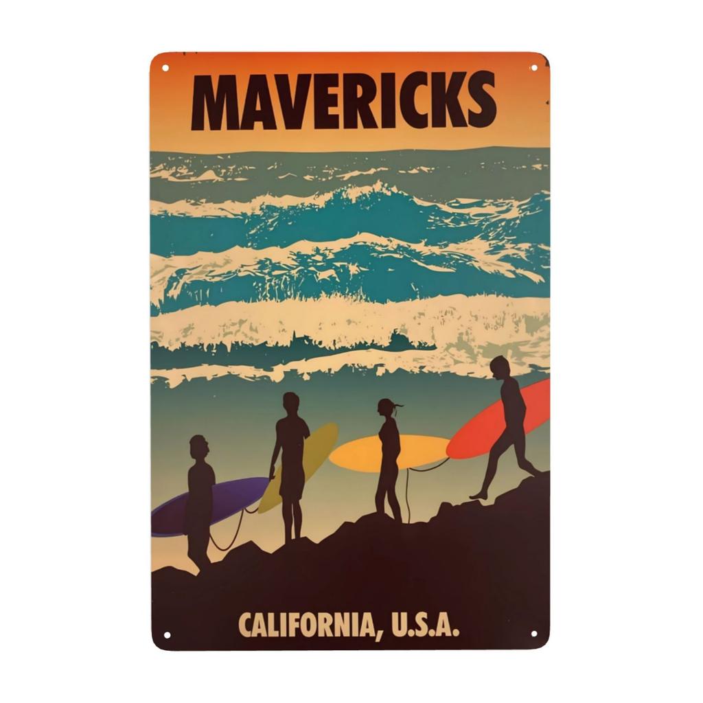 Vintage Surfing Lovers Metal Sign You Don'T Stop Surfing When You Get Old Surfing Sign Wall Decor for Bar Home 8x12 Inch