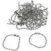4 Inch Stainless Steel Ball Bead Cha Connector Clasp Extension Keychain Tag K