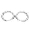 2PCS Car Front Fog Light Ring Cover Trim Chrome Plated Glossy Replacement for CHR 2016?2018