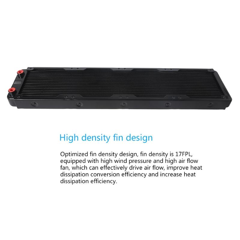 Water Cooling Computer Radiator 18 Pipe Aluminum Heat Exchanger Liquid Cooling Heat Sink for CPU PC Water Cool System
