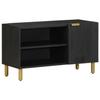 VidaXL TV Cabinet Black 80x33x46 Cm Engineered Wood, TV Stand, TV Unit, Multimedia Cabinet, TV Bench, Hi-fi Cabinet, 4017663