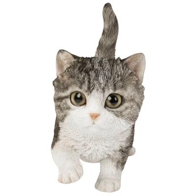 Убия Ходячий Полосатый Кот x x 13 см Кукла Фигурка Украшение Животное Садовое Украшение Реалистичный Милый Кот 15.5 7.5 H24163-1