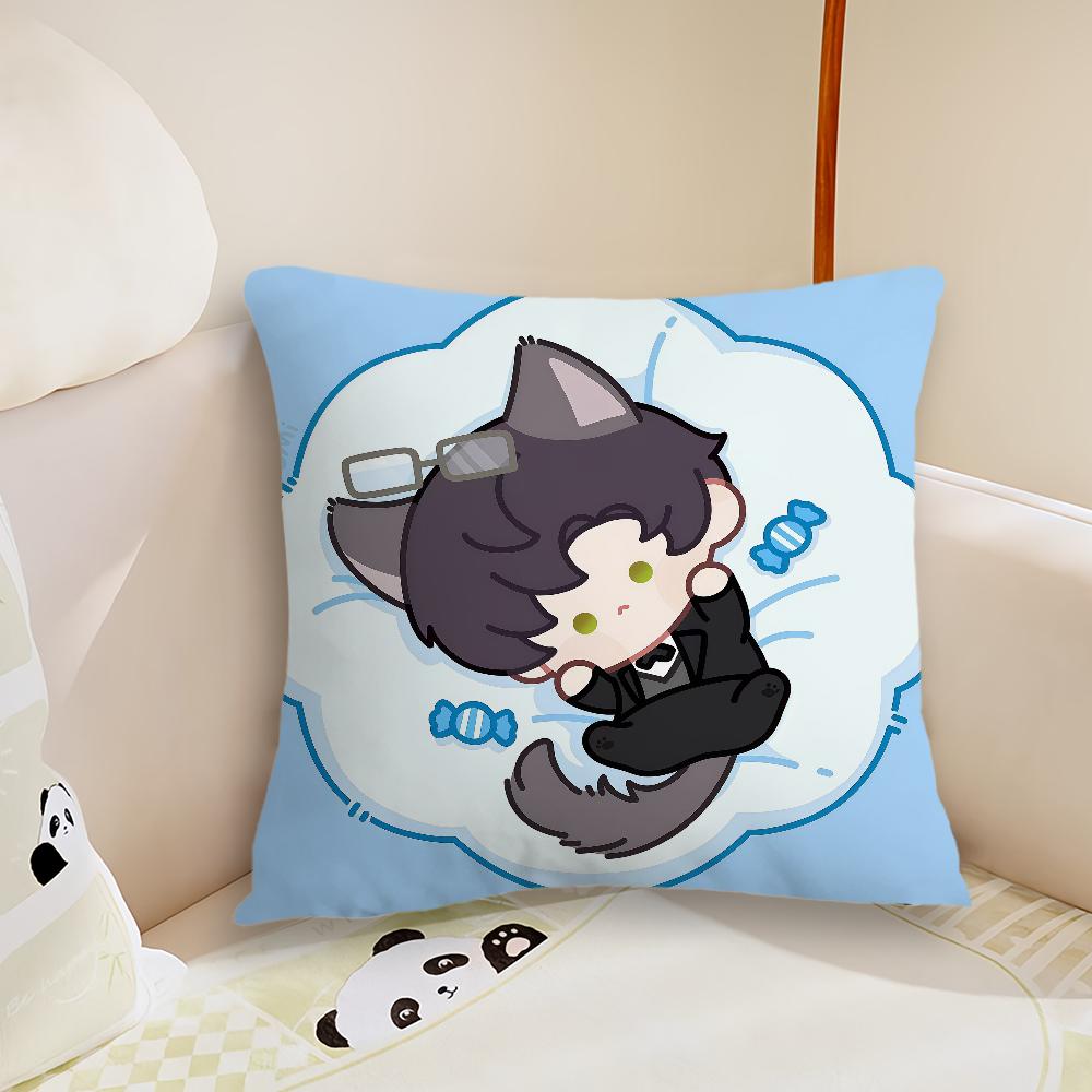 Cute Love and Deepspace cushion cover Pillow Case Plush Fabric Soft Double Sided Print Sofa Cushion Cover Throw Pillow Covers