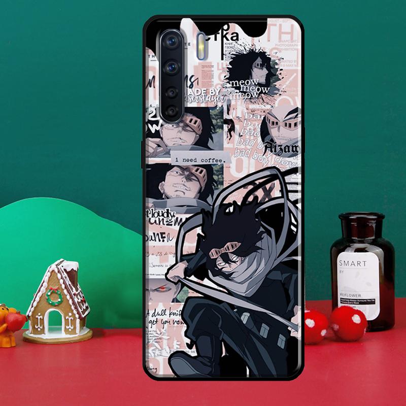 Чехол My Hero Academy Aizawa Shouta для OPPO A5 A9 A31 A53 2020 A53S A1K A3S A5S A15 A52 A72 A83 A91 A54 A74 A94 Coque