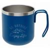 Captain Stag Ue 3629 [чашка-кружка-стакан для улицы, двойная, из нержавеющей стали, с вакуумной изоляцией, тепло-холодная, 300 мл, синяя, Монте]