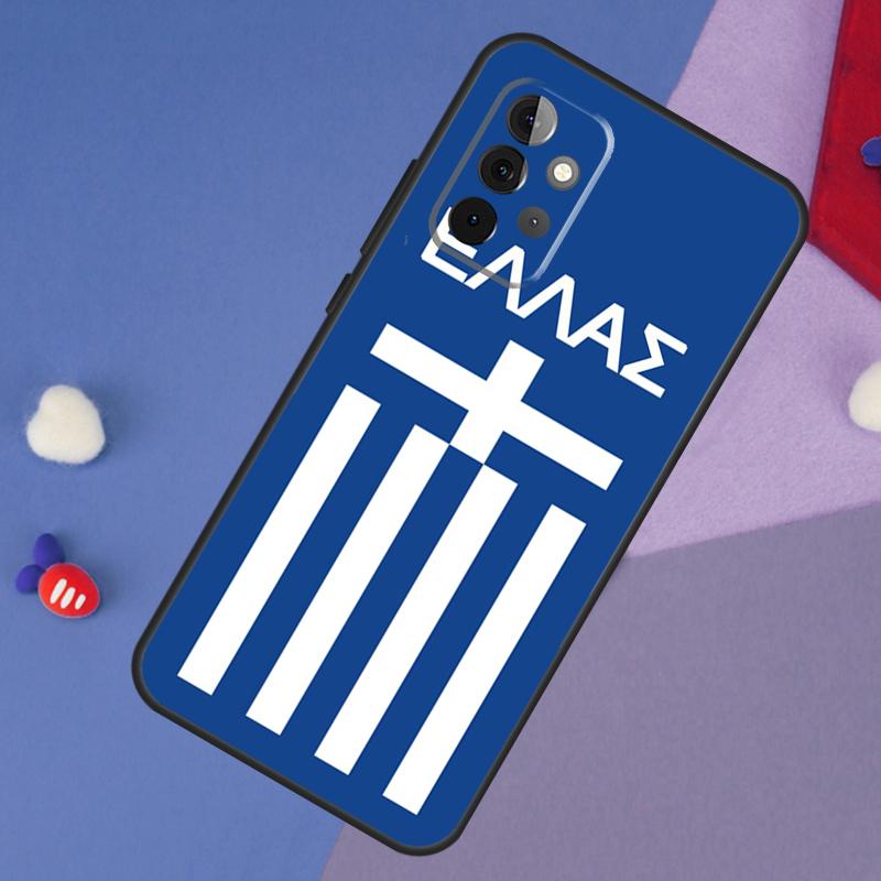 Греция Греческий Национальный Флаг Чехол Для Samsung Galaxy A13 A16 A26 A36 A56 A06 A55 A35 A15 A54 A34 A14 A53 A12 A22 A32 A52