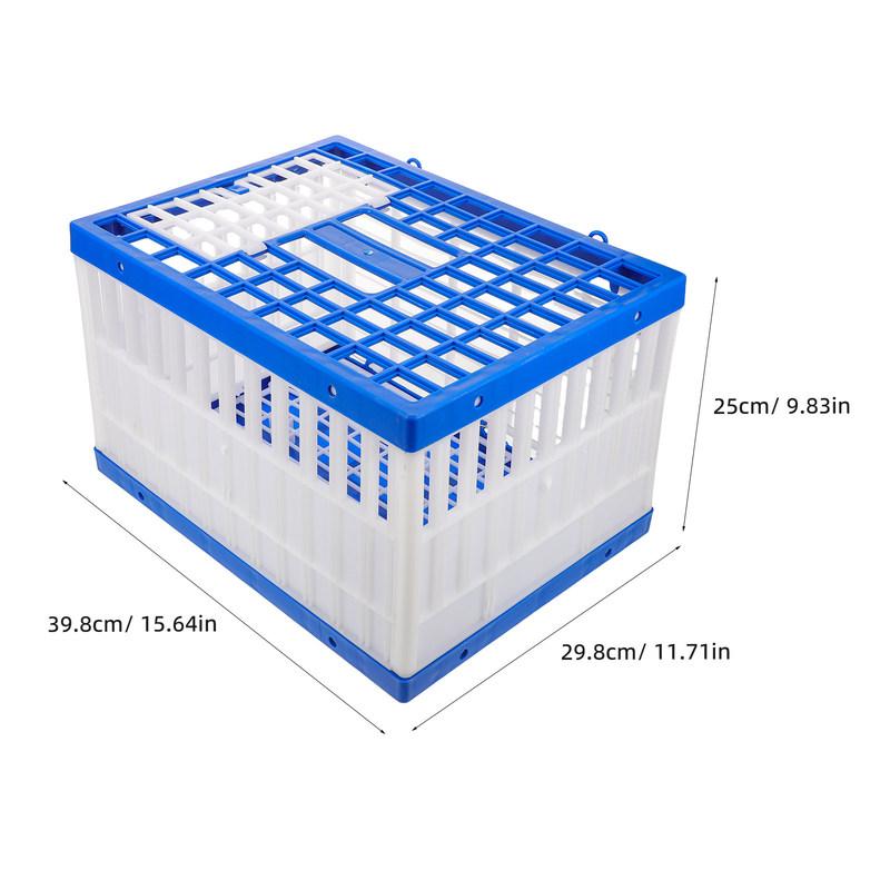 Ventilated Plastic Pigeon Release Box 15.64x11.71x9.82in Easy Clean Folding Pigeon Basket for Transport Training Vet Visits