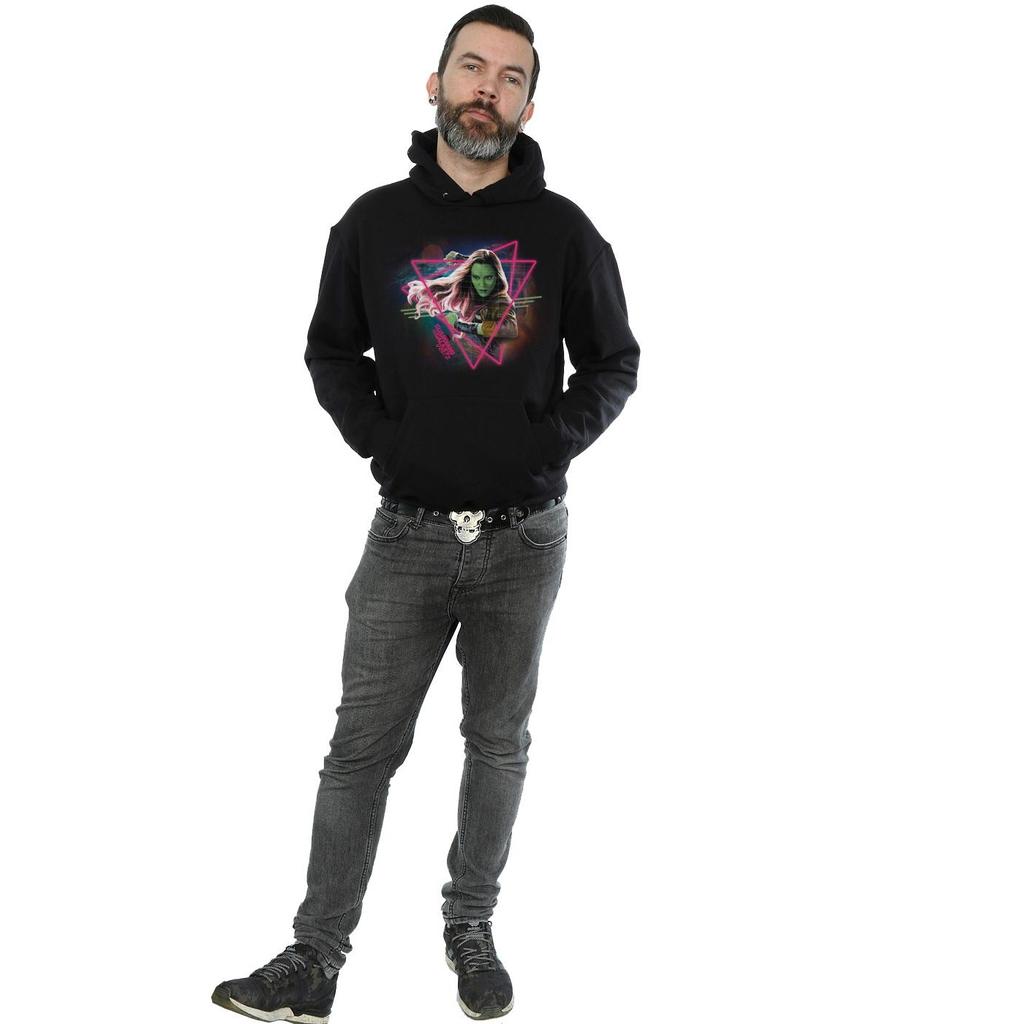 Marvel Mens Guardians Of The Galaxy Neon Gamora Hoodie
