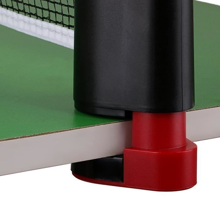 Filet de tennis de table - Rétractable - 6 pieds (1,8 m) - Portable - Facile à installer