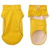Dog Raincoat with Reflective Strips Polyester Yellow Size S