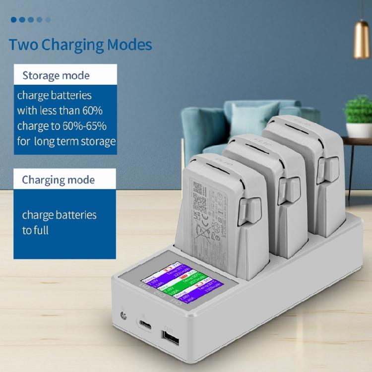 Battery Charging Drones Flight Battery Fast Charging USB Charging Station With Digital Display for Flip Drones Accessories