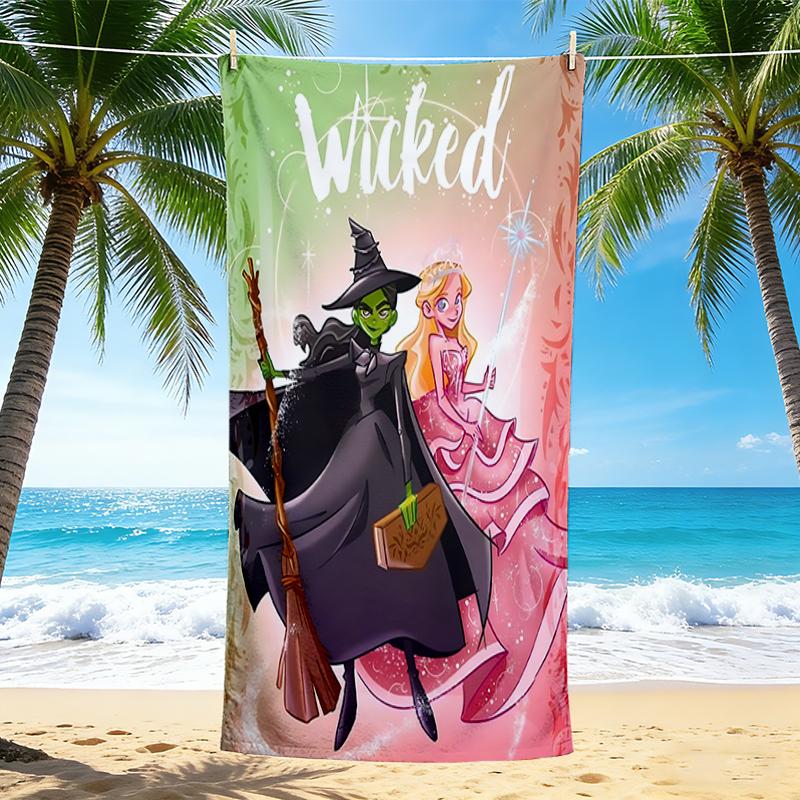 1Pc Fantasy Adventure Beach Towel, Quick Dry, Multi-Use for Beach Pool Gym Yoga Home Travel, Christmas, Halloween, Xmas Gift M92911