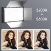 Photo Studio LED 3200K-5600K Video Fill Lamp Light Panel Photography Lighting with Tripod Stand Long Arm EU Plug for Live Stream
