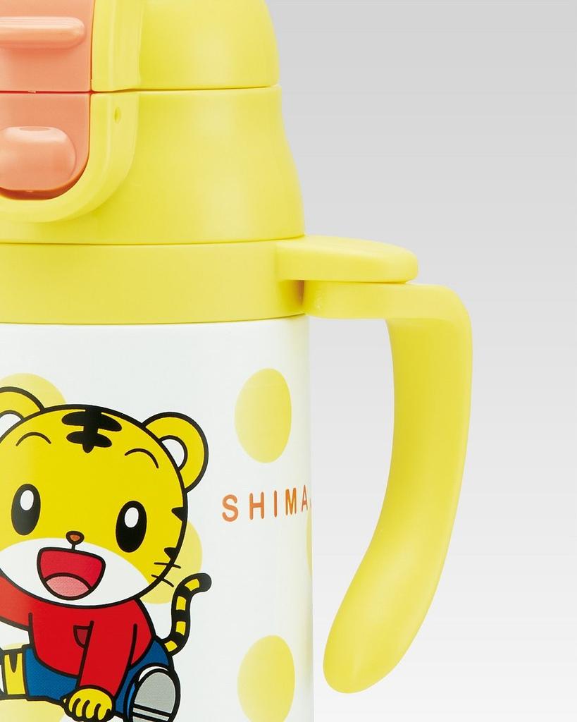 SKATER Straw Stainless Steel Bottle 240ml Shimajiro STWM3 Double-handed