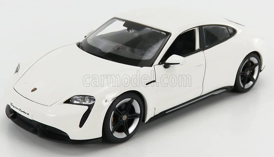 BURAGO Porsche Taycan Miniature Car 1/24 TAYCAN 2019 (CARRARA WHITE)