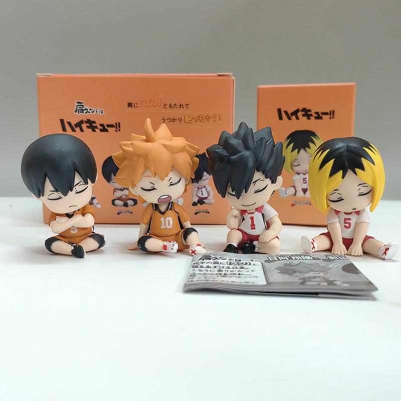 4 шт./лот украшения своими руками спящая мини фигурка Haikyuu 5,5 см Хината Шоё Тобио Кагеяма аниме модель украшения