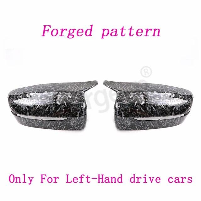 Чехол для зеркала G30 для BMW 4, 5, 7, 8-Series G22 G23 G24 G11 G12 G14 G15 G16 G31 G38, черные кованые чехлы для зеркал из углеродного волокна