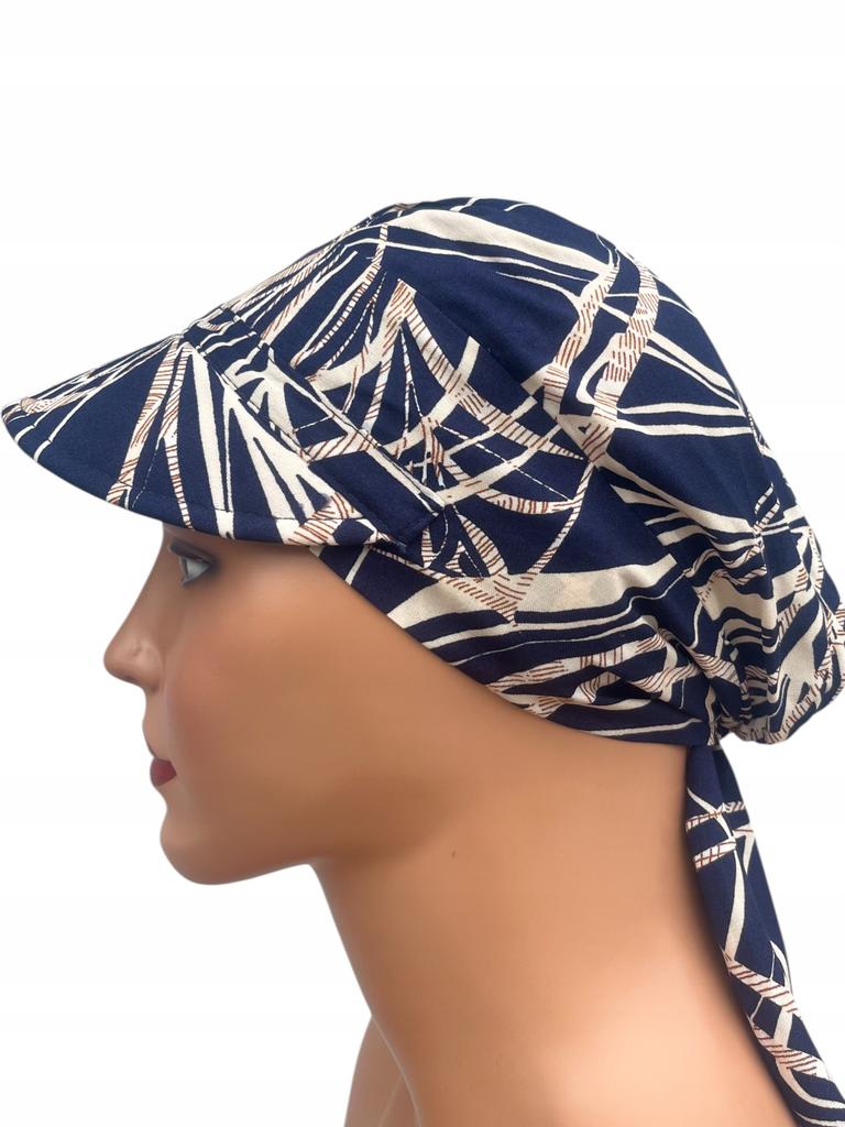 Turban Damski Tess Z Daszkiem 472 Chusta Marszczona Także Po Chemioterapii