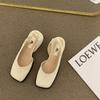 Fashion High Heeled Sandals for Women Sandals Mary Jane Sandals for Women Shoes Fashion Chunky Heels Square Toe Dress Comfortable Sandal