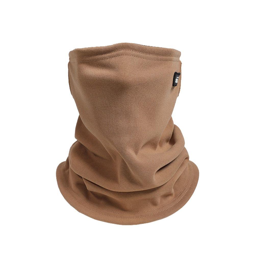 Solid Color Neck Gaiter Fleece Half Face Mask Fashion Ski Tube Scarf Men & Women