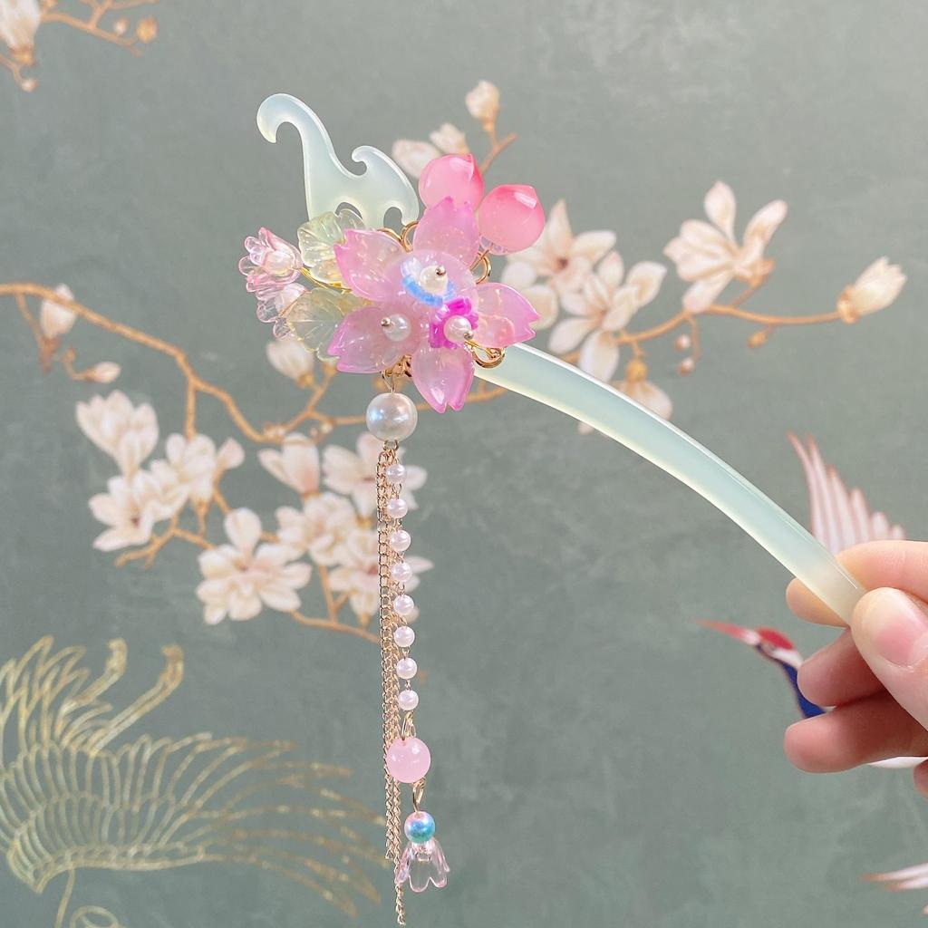 Старинная ретро-китайская шпилька для волос ханьфу для девочек