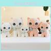 Bowknot Plush Cat Toy Cartoon Stuffed Animal Doll Room Decoration Gift Kids