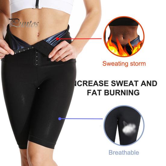 Женские однотонные брюки для сауны, сжигатель жира для похудения, леггинсы, шорты, формирователь тела для тренировок