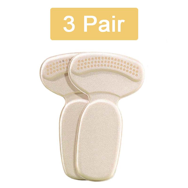 3 пары полустелек для женщин, высокие каблуки, облегчение боли в пятке, вкладыши, наклейки для спины, подушечки, защита для ног