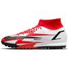 Mercurial Superfly 8 Academy CR7 Круглый носок Шнуровка Профессиональные TF Футбольные бутсы Унисекс Футбольные бутсы Черный Белый Красный DJ4683-600
