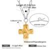 Yori Нержавеющая сталь Чеканный Гидравлический Крест Подвеска Цепочка-Скрепка Ожерелье для Женщин Повседневная Носка Новинки Модная Бижутерия