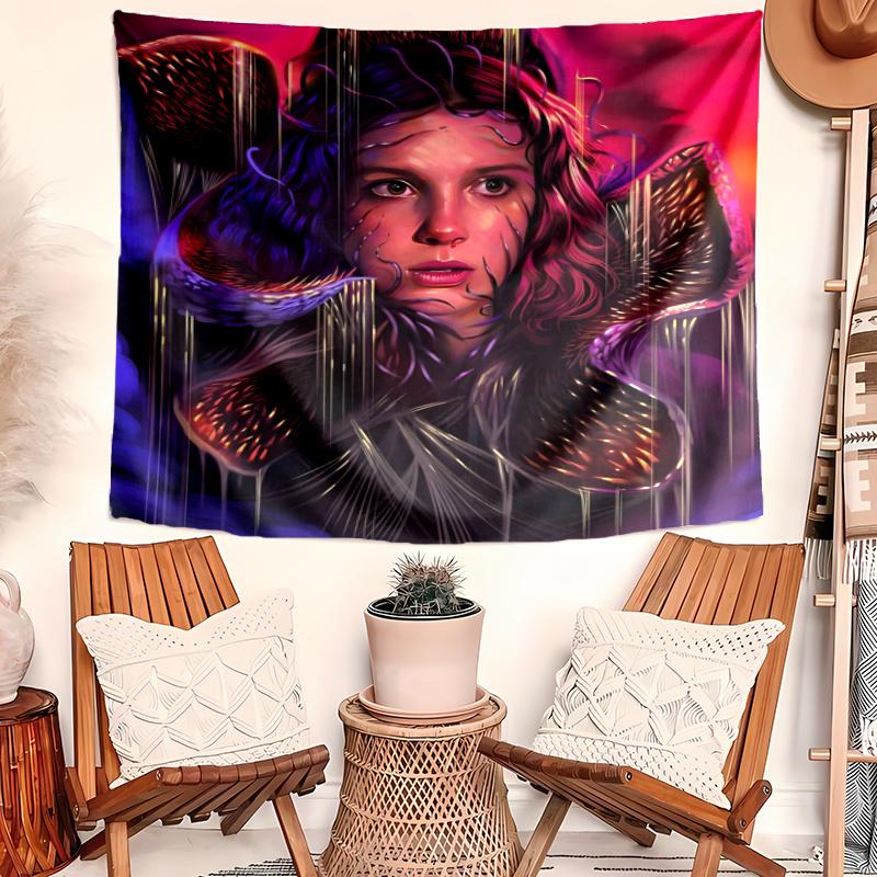 stranger things eleven Tapestry, Wall Hanging Tapestry, Pattern Tapestry for Dorm Bedroom Living Room Wall Art Photography Backdrop