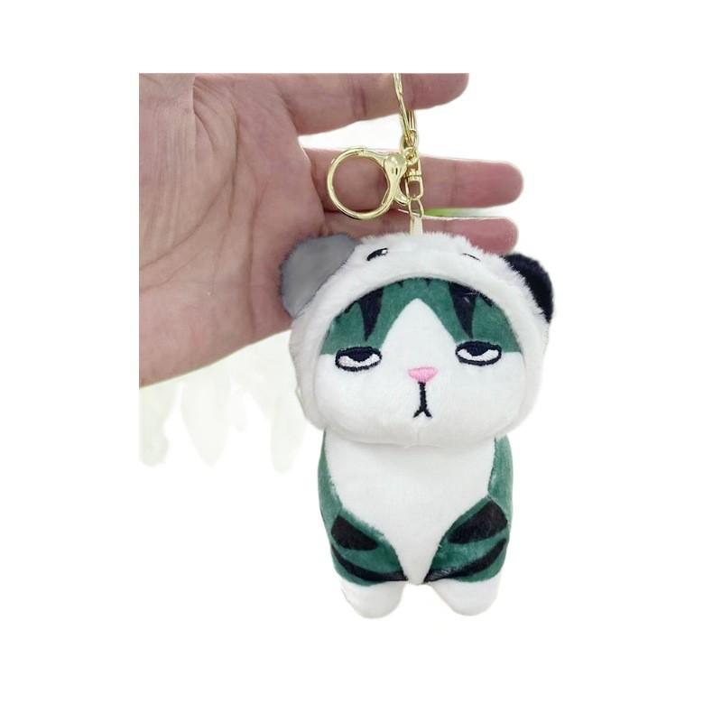 Charming Cat Plush Keychain Unique Cartoon Doll Soft Toy Backpack Pendant Gift Idea
