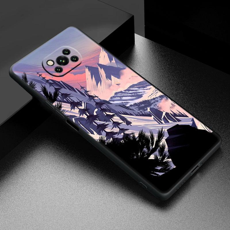 Чехол для телефона с пейзажем снежной горы для iPhone Samsung Galaxy Redmi Xiaomi Oppo OnePlus Note SA 7 8 9 10 11 12 13 14 20 21 22 23 53 54 Pro Max Ultra