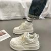 European Station Leather White Shoes for Women Spring New Single-Lining Platform Fashion Casual Versatile Sneakers